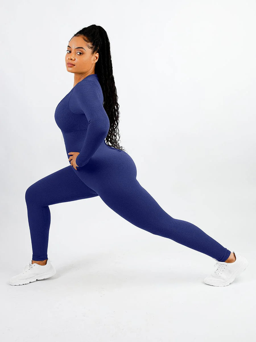 Ribbed Shaping Jumpsuit
